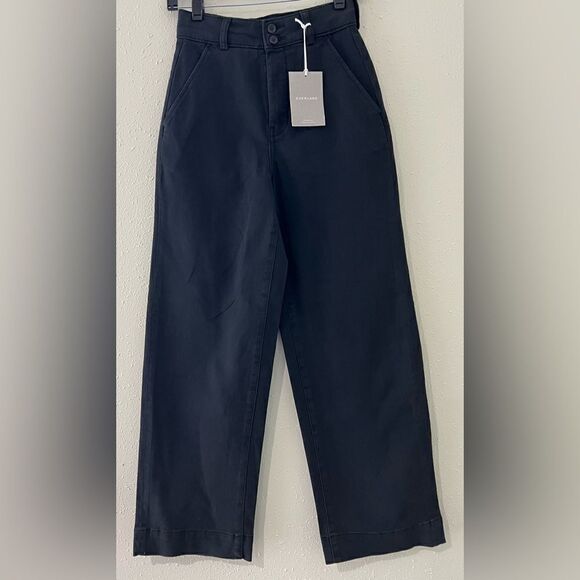 NWT Everlane The Organic Wide-Leg Pant in Black
Size 00 - Picture 3 of 12